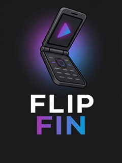 FlipFin splash screen at 240×320, as shown on the TCL 4058G