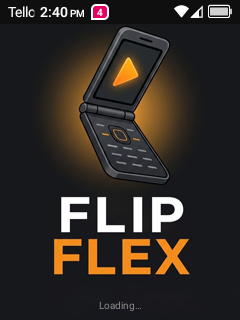 FlipFlex splash screen on the TCL 4058G